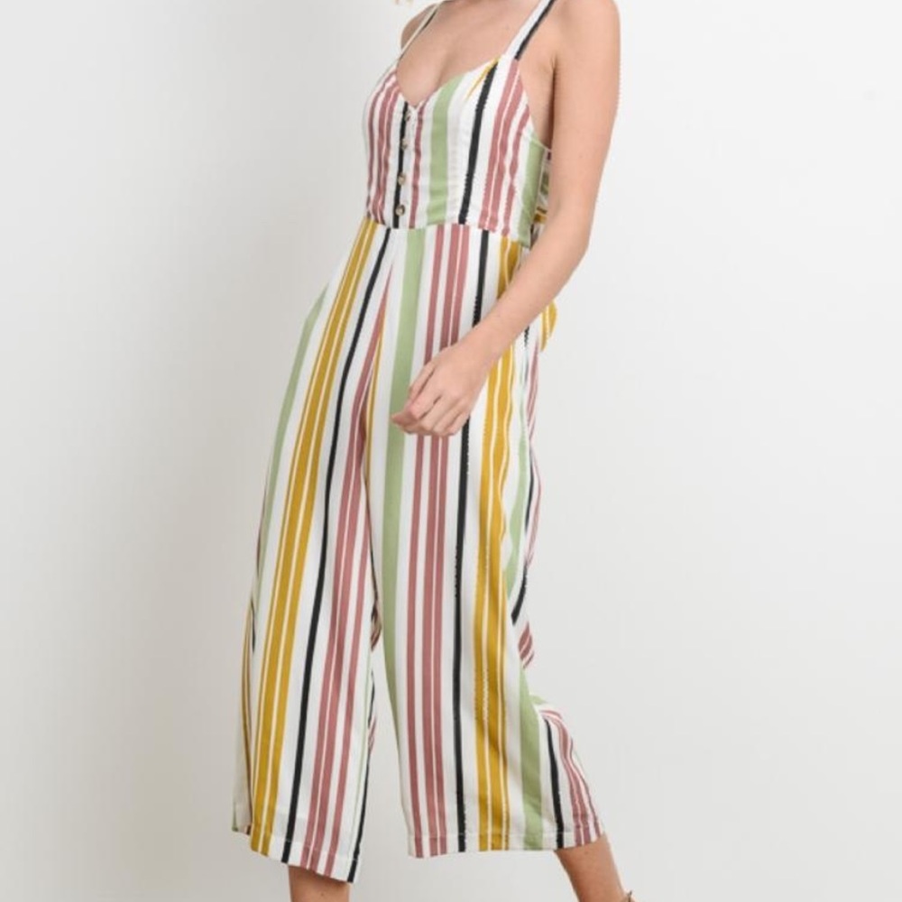 Striped Jumpsuit